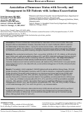 Cover page: Association of Insurance Status with Severity and Management in ED Patients with Asthma Exacerbation