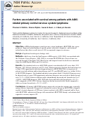 Cover page: Factors associated with survival among patients with AIDS-related primary central nervous system lymphoma