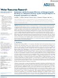 Cover page: Institutions and the Economic Efficiency of Managed Aquifer Recharge as a Mitigation Strategy Against Drought Impacts on Irrigated Agriculture in California