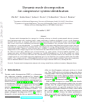 Cover page: Dynamic Mode Decomposition for Compressive System Identification