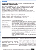 Cover page: Validating Variational Bayes Linear Regression Method With Multi-Central Datasets