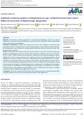 Cover page: Antibiotic resistance patterns of Staphylococcus spp. isolated from fast foods sold in different restaurants of Mymensingh, Bangladesh.
