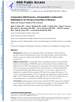 Cover page: Comparative Effectiveness of Implantable Cardioverter Defibrillators for Primary Prevention in Women