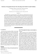 Cover page: The Role of Tropospheric Rossby Wave Breaking in the Pacific Decadal Oscillation