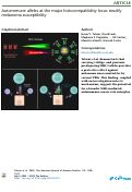 Cover page: Autoimmune alleles at the major histocompatibility locus modify melanoma susceptibility.