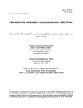 Cover page: New Methods of Energy Efficient Radon Mitigation