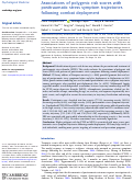 Cover page: Associations of polygenic risk scores with posttraumatic stress symptom trajectories following combat deployment.