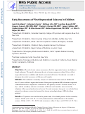 Cover page: Early Recurrence of First Unprovoked Seizures in Children