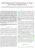 Cover page: Blind Hyperspectral Unmixing Based on Graph Total Variation Regularization