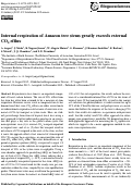 Cover page: Internal respiration of Amazon tree stems greatly exceeds external CO2 efflux