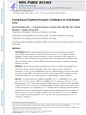 Cover page: Family-based treatment program contributors to child weight loss