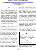 Cover page: Comparison-Induced Distortion of Probability