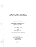 Cover page: The Experiences of African American Women Smoking During Pregnancy: A Conflict of the Self