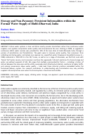 Cover page: Storage and Non-Payment: Persistent Informalities within the Formal Water Supply of Hubli-Dharwad, India