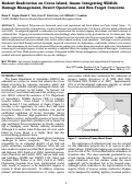 Cover page: Rodent Eradication on Cocos Island, Guam: Integrating Wildlife Damage Management, Resort Operations, and Non-Target Concerns