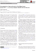 Cover page: Determination of spin and parity of the Higgs boson in the WW∗→eνμν decay channel with the ATLAS detector