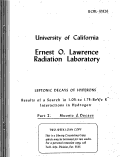 Cover page: LEPTONIC DECAYS OF HYPERONS. Results of a Search in 1.05- to 1.75-BeV/c K- Interactions in Hydrogen. Part I. Muonic A Decays.