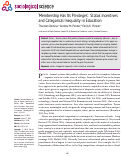 Cover page: 'Membership Has Its Privileges': Status Incentives and Categorical Inequality in Education