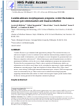 Cover page: Candida albicans Morphogenesis Programs Control the Balance between Gut Commensalism and Invasive Infection