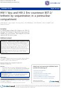 Cover page: Correction: HIV-1 Vpu and HIV-2 Env counteract BST-2/tetherin by sequestration in a perinuclear compartment