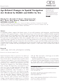 Cover page: Age-Related Changes in Spatial Navigation Are Evident by Midlife and Differ by Sex