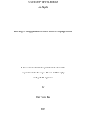 Cover page: Knowledge-Testing Questions in Korean Political Campaign Debates