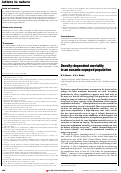 Cover page: Density-dependent mortality in an oceanic copepod population