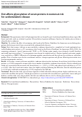 Cover page: Diet affects glycosylation of serum proteins in women at risk for cardiometabolic disease.