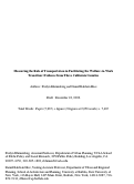 Cover page: Measuring the Role of Transportation in Facilitating the Welfare-to-Work Transition: Evidence from Three California Counties