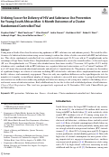 Cover page: Utilizing Soccer for Delivery of HIV and Substance Use Prevention for Young South African Men: 6-Month Outcomes of a Cluster Randomized Controlled Trial