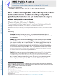 Cover page: Cross-sectional and longitudinal study of the impact of posterior meniscus horn lesions on adjacent cartilage composition, patient-reported outcomes and gait biomechanics in subjects without radiographic osteoarthritis