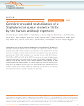 Cover page: Germline-encoded neutralization of a Staphylococcus aureus virulence factor by the human antibody repertoire