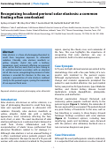 Cover page: Recognizing localized perioral solar elastosis: a common finding often overlooked