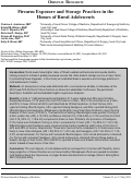 Cover page: Firearm Exposure and Storage Practices in the Homes of Rural Adolescents