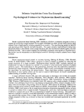 Cover page: Schema Acquisition from One Example: Psychological Evidence for Explanation-Based Learning