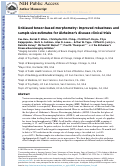 Cover page: Unbiased tensor-based morphometry: Improved robustness and sample size estimates for Alzheimer's disease clinical trials