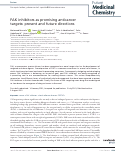 Cover page: FAK inhibitors as promising anticancer targets: present and future directions