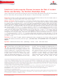 Cover page: Subclinical Cerebrovascular Disease Increases the Risk of Incident Stroke and Mortality: The Northern Manhattan Study