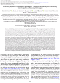 Cover page: Assessing Bayesian Phylogenetic Information Content of Morphological Data Using Knowledge From Anatomy Ontologies