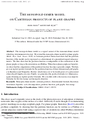 Cover page: The monopole-dimer model on Cartesian products of plane graphs