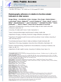 Cover page: Mammography adherence in relation to function-related indicators in older women