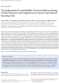 Cover page: Two Independent Frontal Midline Theta Oscillations during Conflict Detection and Adaptation in a Simon-Type Manual Reaching Task