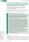 Cover page: Inflammation, oxidative stress, and glial cell activation characterize stellate ganglia from humans with electrical storm.