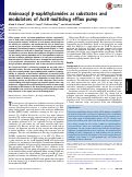 Cover page: Aminoacyl β-naphthylamides as substrates and modulators of AcrB multidrug efflux pump