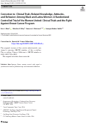 Cover page: Correction to: Clinical Trials-Related Knowledge, Attitudes, and Behaviors Among Black and Latina Women: A Randomized Controlled Trial of the Women United: Clinical Trials and the Fight Against Breast Cancer Program