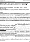 Cover page: A Double Blind, within Subject Comparison of Spontaneous Opioid Withdrawal from Buprenorphine versus Morphine