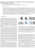 Cover page: Epitaxial strain and the magnetic properties of canted antiferromagnetic perovskite NaNiF3 thin films