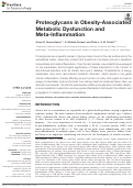 Cover page: Proteoglycans in Obesity-Associated Metabolic Dysfunction and Meta-Inflammation
