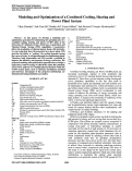 Cover page: Modeling and optimization of a combined cooling, heating and power plant system