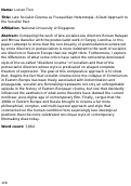 Cover page: From the Poetry of Late Socialism to the Dogmatism of Democracy: The Cinema of the Former Eastern Bloc before and after the Collapse of Communism